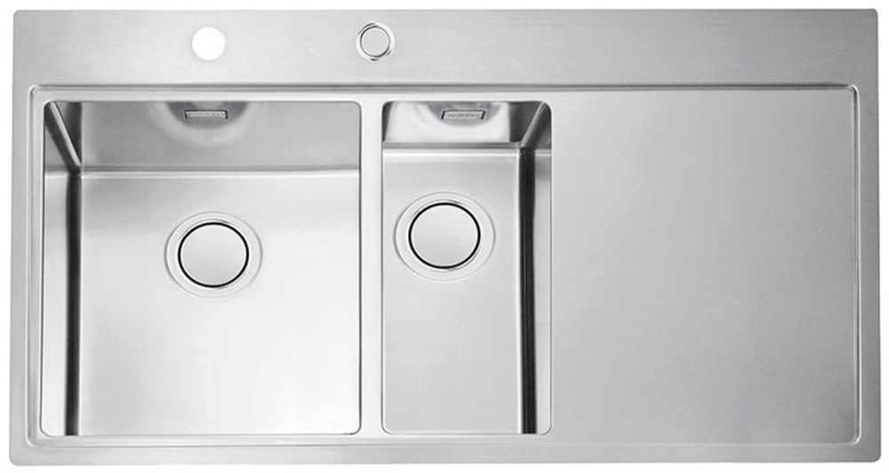 Alveus Pure Up 60 zlewozmywak stalowy 98x52,2 cm lewy satyna 1123793