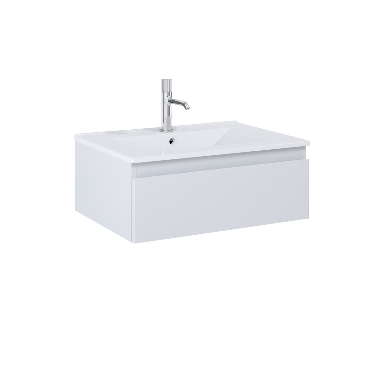 Oltens Vernal umywalka z szafką 60 cm biały/szary mat 68004700 - Wysyłka w 24h