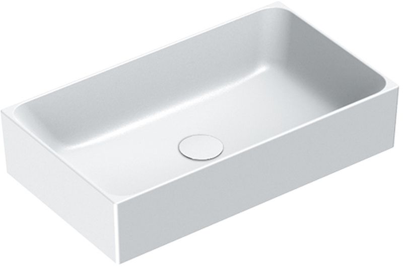 Catalano Zero 60 umywalka 60x35 cm nablatowa prostokątna biały mat 16035ZEBM - Wysyłka w 24h