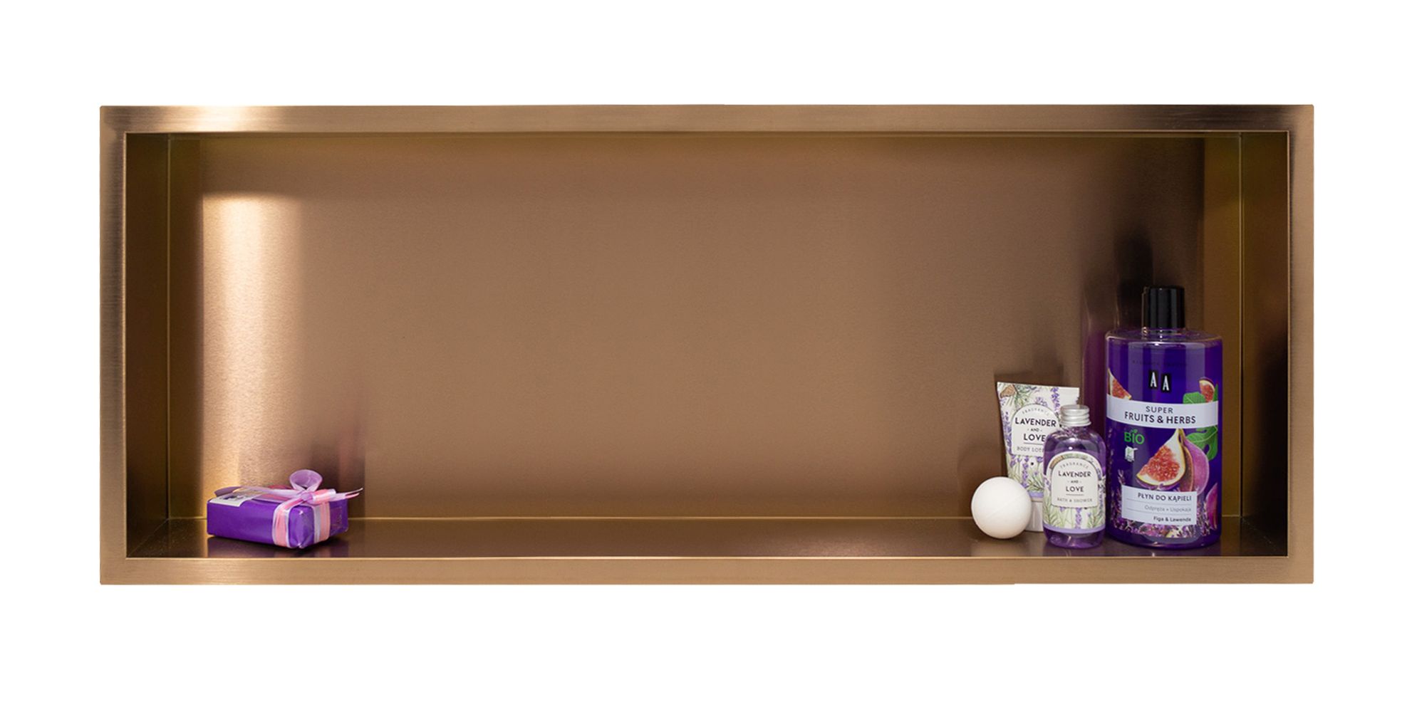 Balneo Wall-Box One Copper/Miedź półka wnękowa 90x30x10 cm miedź OB-CO6