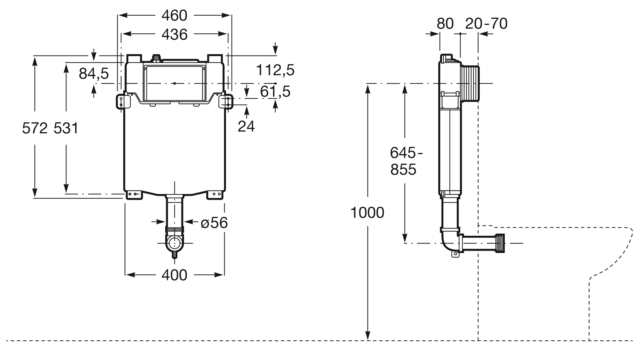 Roca Basic spłuczka podtynkowa A890070200 - Wysyłka w 24h
