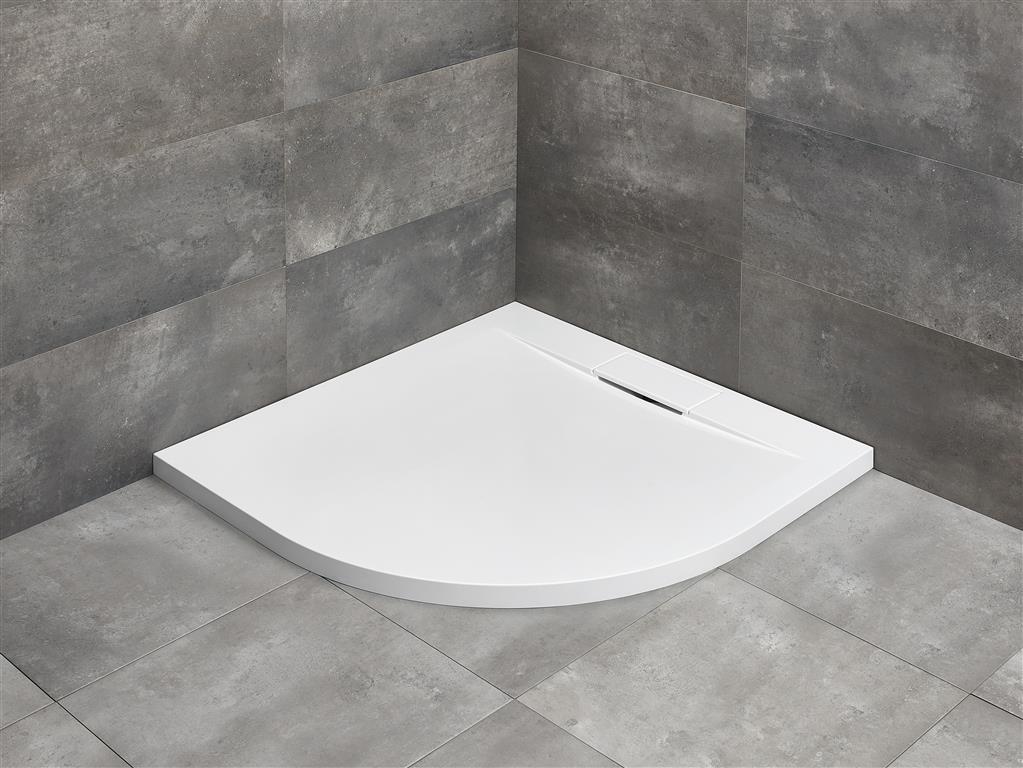 Radaway Giaros A brodzik 90x90 cm półokrągły biały MKGA9090-03
