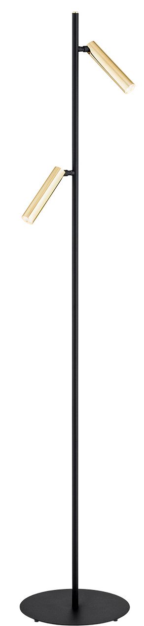 Argon Torre lampa stojąca 2x6W czarny/mosiądz 7083