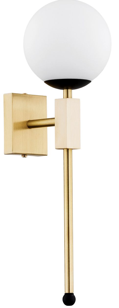 Argon Megan kinkiet 1x7W opal mat/mosiądz szczotkowany/czarny 4740