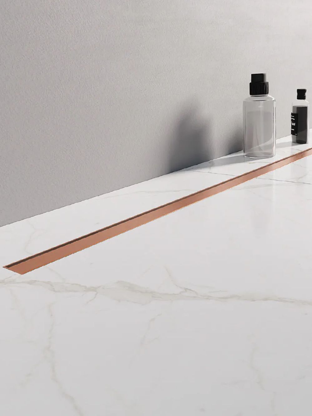 New Trendy Visio Slim Copper Brushed odpływ liniowy 70 cm OL-0097