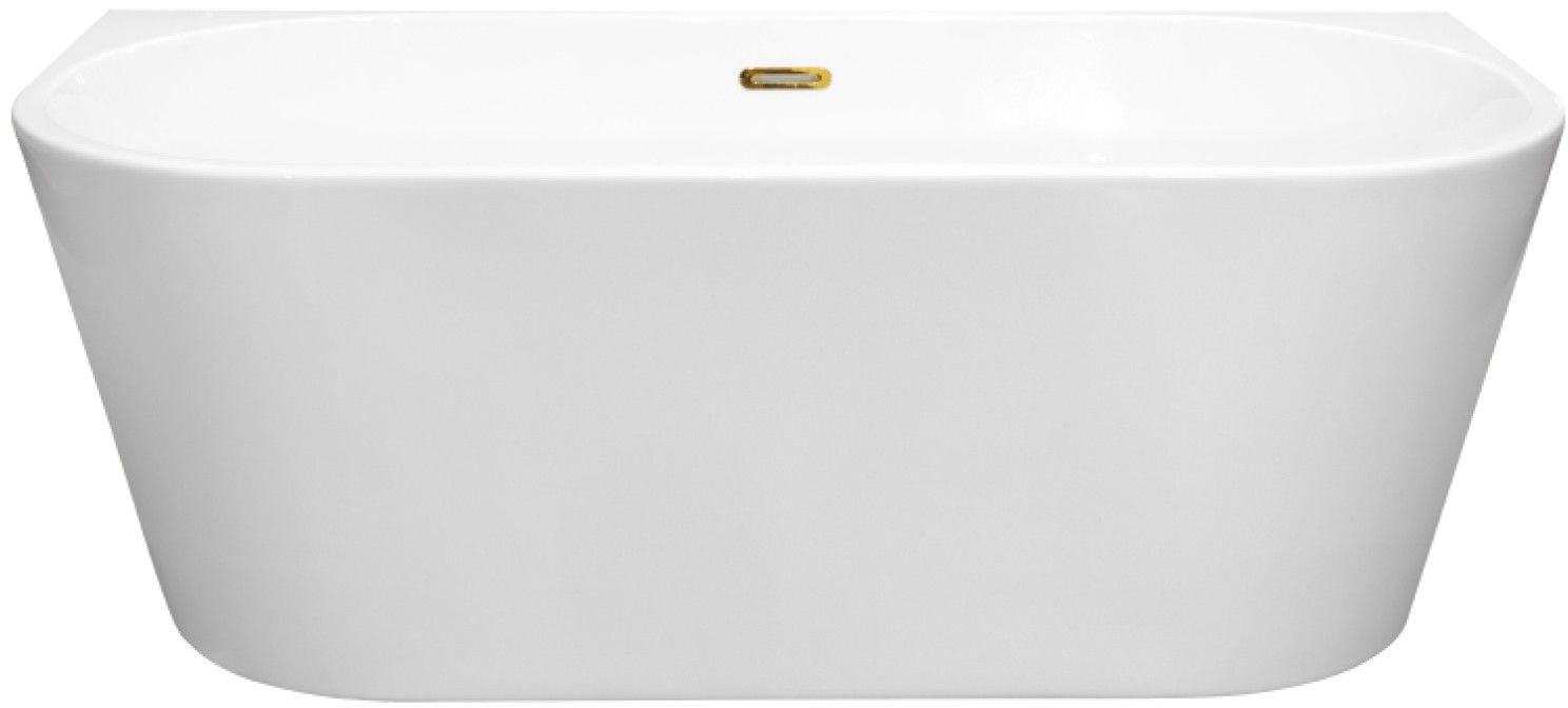 Besco Vica wanna przyścienna 170x80 cm owalna biała #WAS-170VNBI