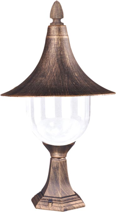 Kaja Boston lampa stojąca zewnętrzna 1x60W czarna/złota K-8128CZARNY/ZŁOTY