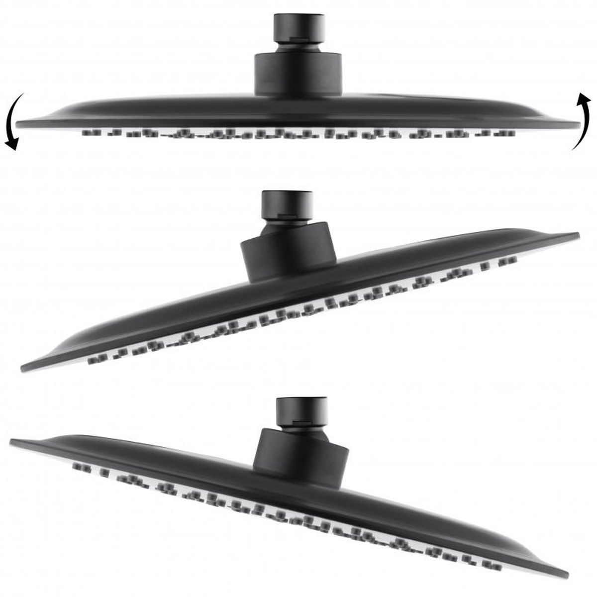 YokaHome Bergen deszczownica 25 cm okrągła czarny mat BP.BRG25-BLK - Wysyłka w 24h