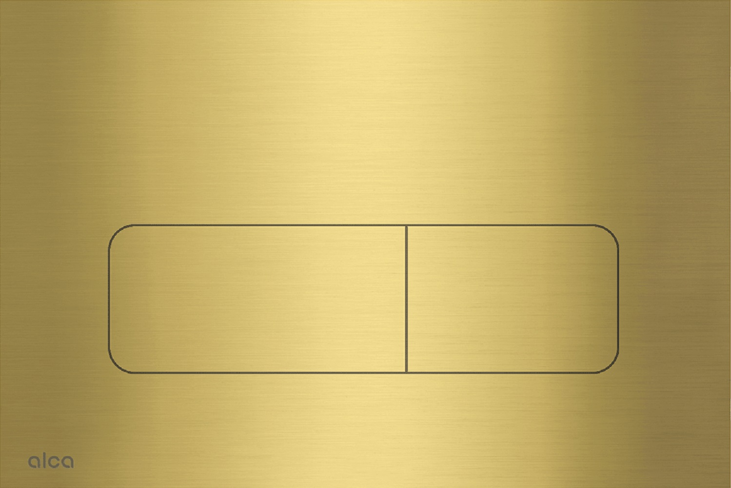 Alca Flat przycisk spłukujący do WC złoty MOON-BRASS