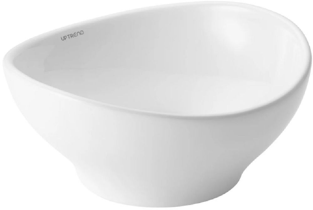 Uptrend smoll umywalka 28x14 cm owalna nablatowa biała TR40166