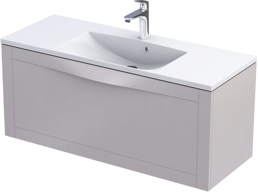 Oristo Skagen szafka 80 cm podumywalkowa wisząca piaskowy mat OR49-SD1S-80-10