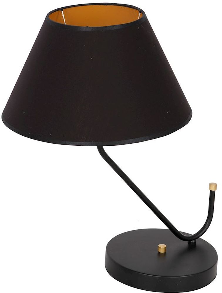 Milagro Victoria Black lampa stołowa 1x60W czarno/złota MLP4914