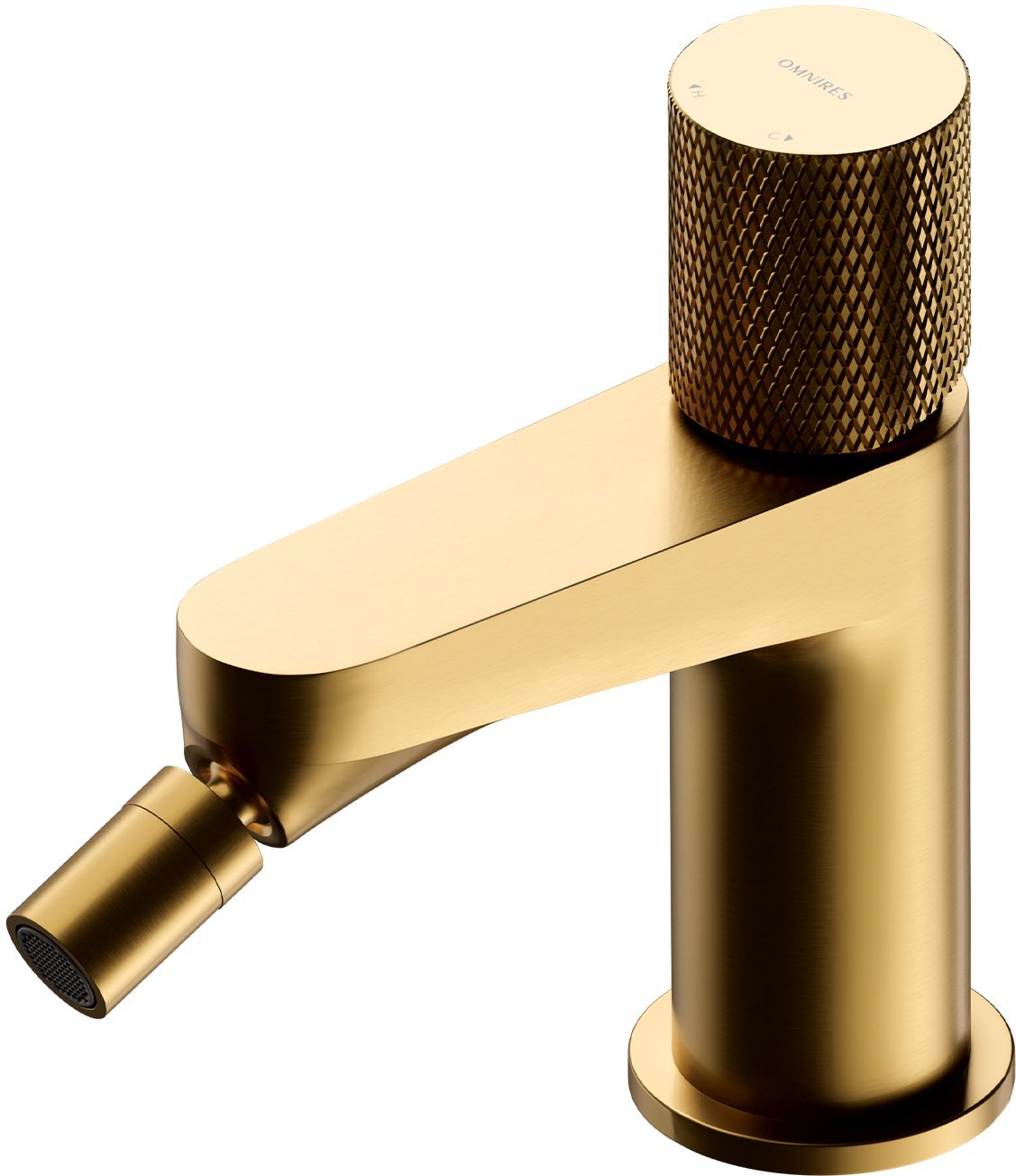 Omnires Contour bateria bidetowa stojąca złoty szczotkowany CT8020GLB - Wysyłka w 24h