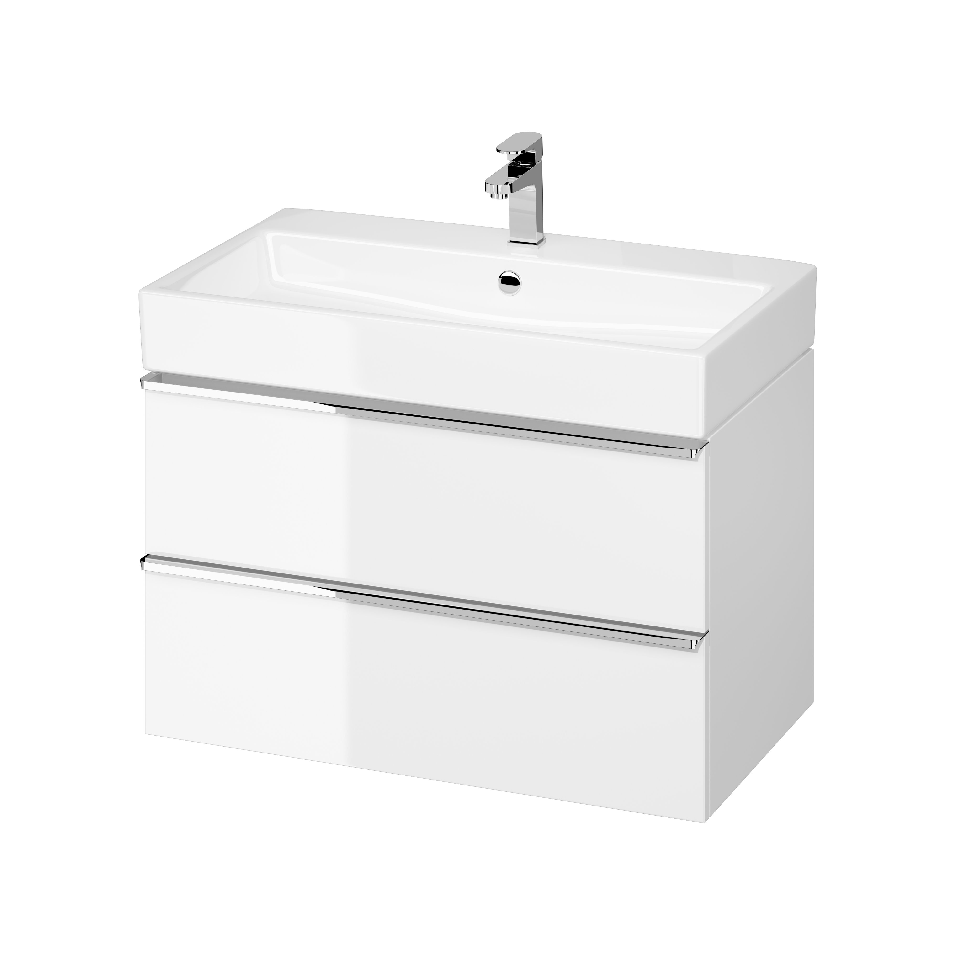 Cersanit Virgo szafka 80 cm podumywalkowa wisząca biała S522-024