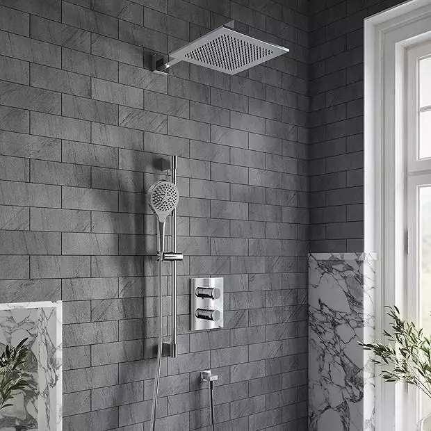 Zestaw Villeroy & Boch Universal Taps & Fittings zestaw prysznicowy podtynkowy termostatyczny z deszczownicą chrom (TVD00065100000, ...