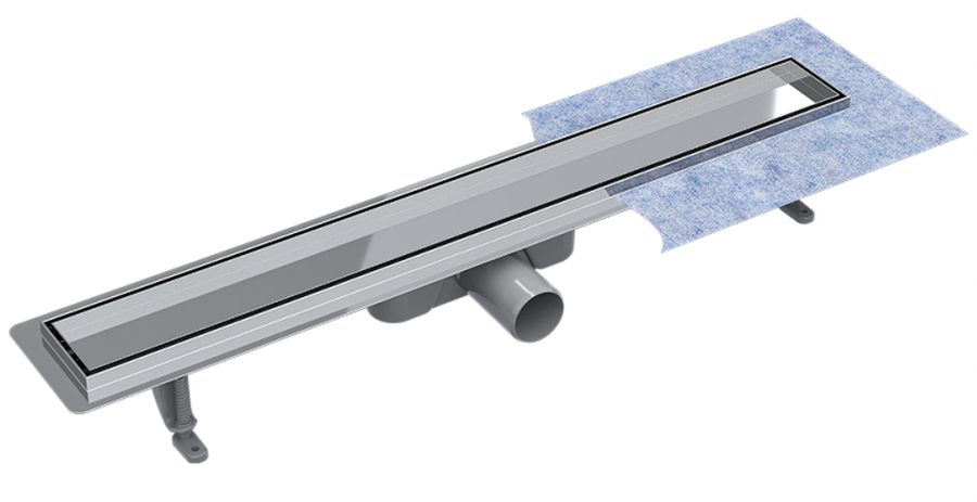 Besco Virgo Duo odpływ prysznicowy 60 cm chrom szczotkowany OL-60-VD