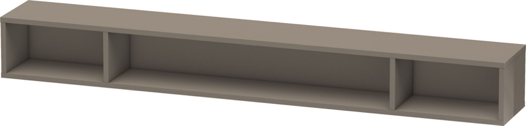 Duravit L-Cube półka 100 cm pozioma szara flanela wysoki połysk LC120108989