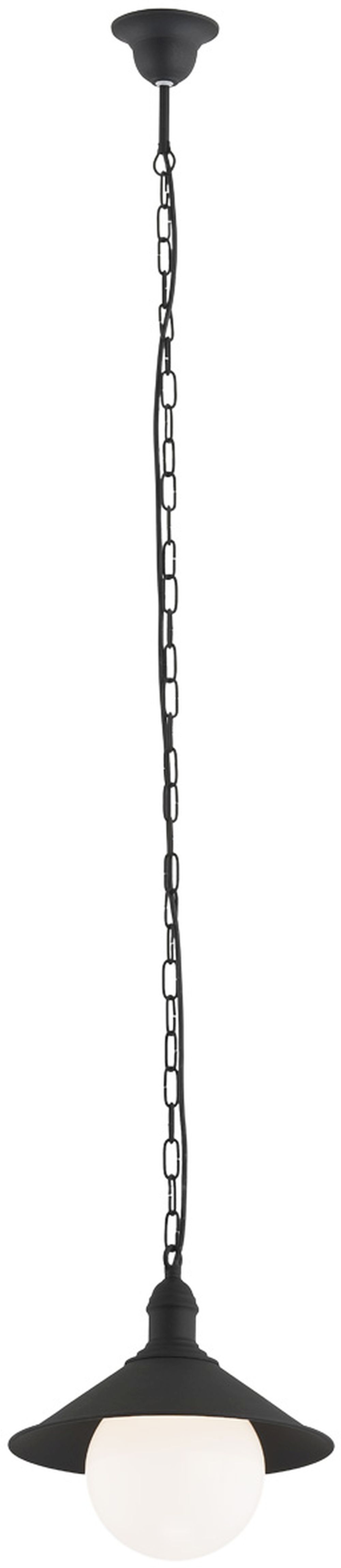Argon Erba Bis lampa wisząca zewnętrzna 1x15W czarny 3285