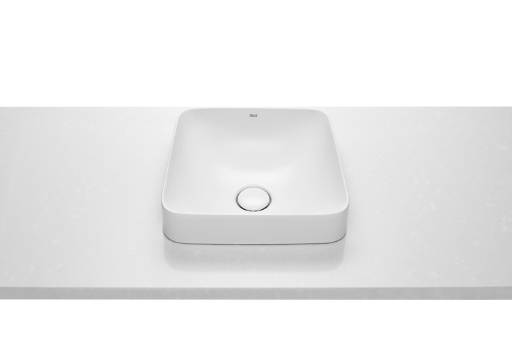Roca Inspira Square umywalka 37 cm wpuszczana kwadratowa Supraglaze biała A32753RS00