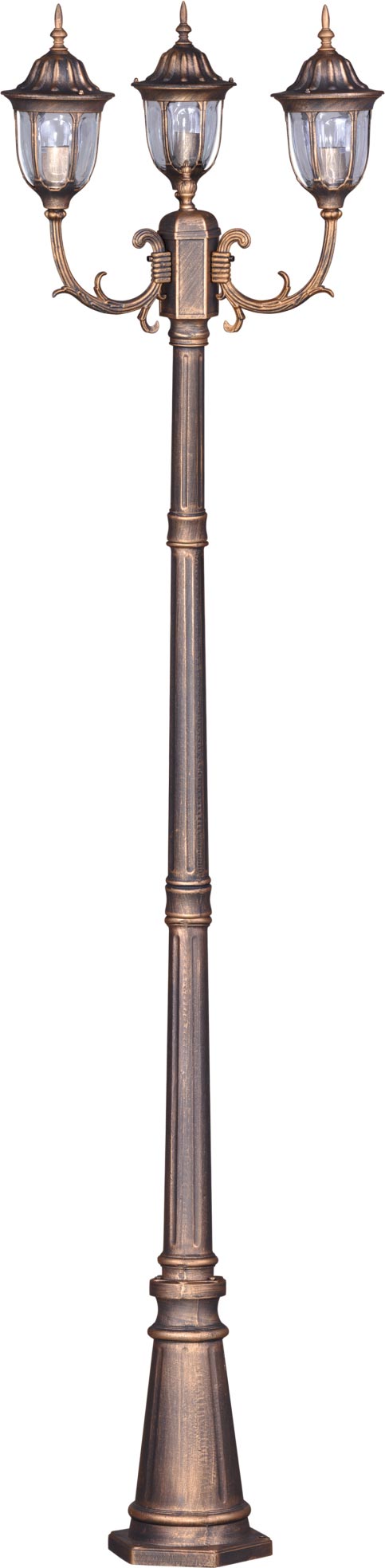 Kaja Vasco lampa stojąca zewnętrzna 3x60W czarna/złota K-7007A2/3NCZARNY/ZŁOTY
