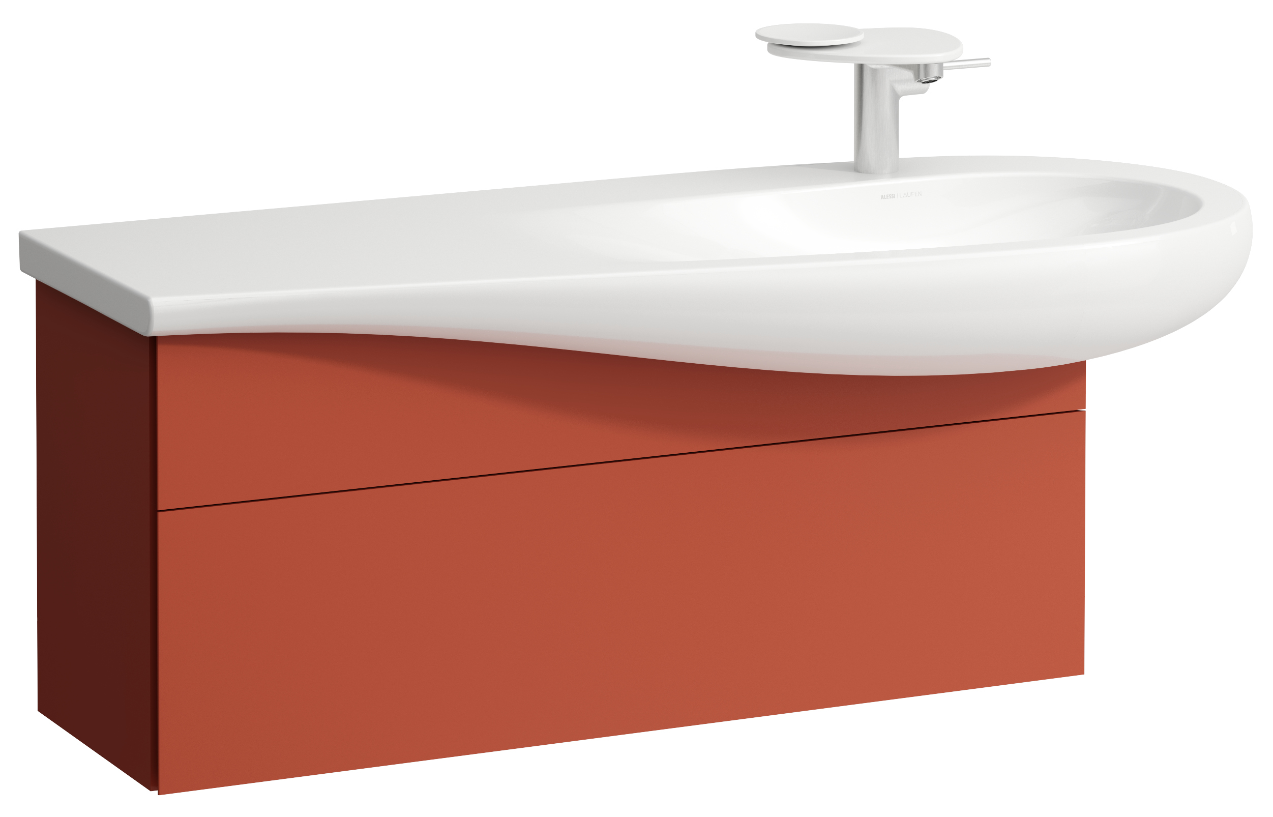 Laufen Il Bagno Alessi szafka 100 cm podumywalkowa wisząca prawa terakota H4304310972691