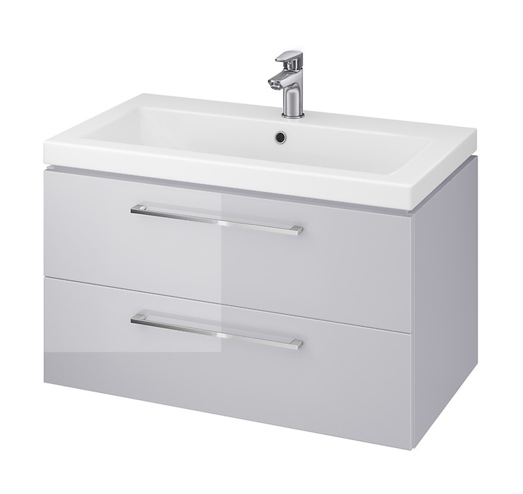 Cersanit Lara SET 967 umywalka z szafką 80 cm zestaw meblowy szary S801-214-DSM