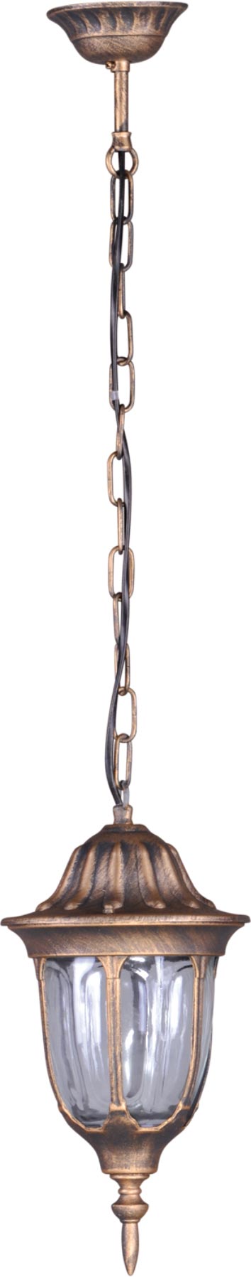 Kaja Vasco lampa wisząca zewnętrzna 1x60W czarna/złota K-5007H/NCZARNY/ZŁOTY