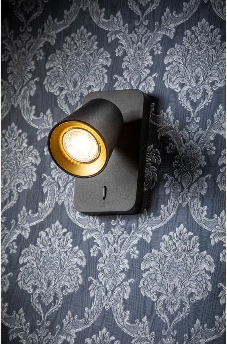 GTV Elli kinkiet 1x20 W czarny OS-ELLI-GU10-10-DEC