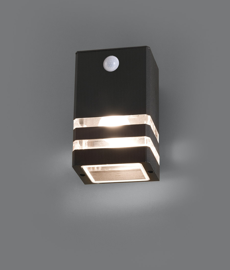 Nowodvorski Lighting Rio I kinkiet zewnętrzny 1x40W z czujnikiem ruchu grafit 7017