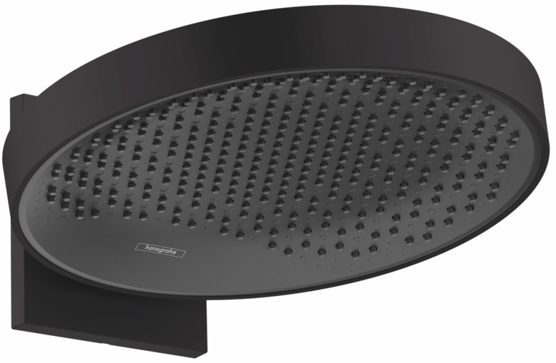 Hansgrohe Rainfinity deszczownica 36 cm okrągła z ramieniem ściennym czarny mat 26230670