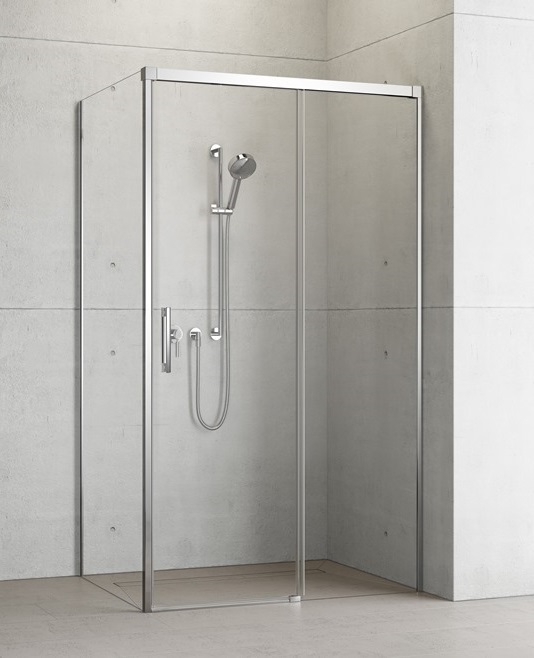 Radaway Idea KDJ drzwi prysznicowe 100 cm do ścianki prawe chrom/szkło przezroczyste 387040-01-01R