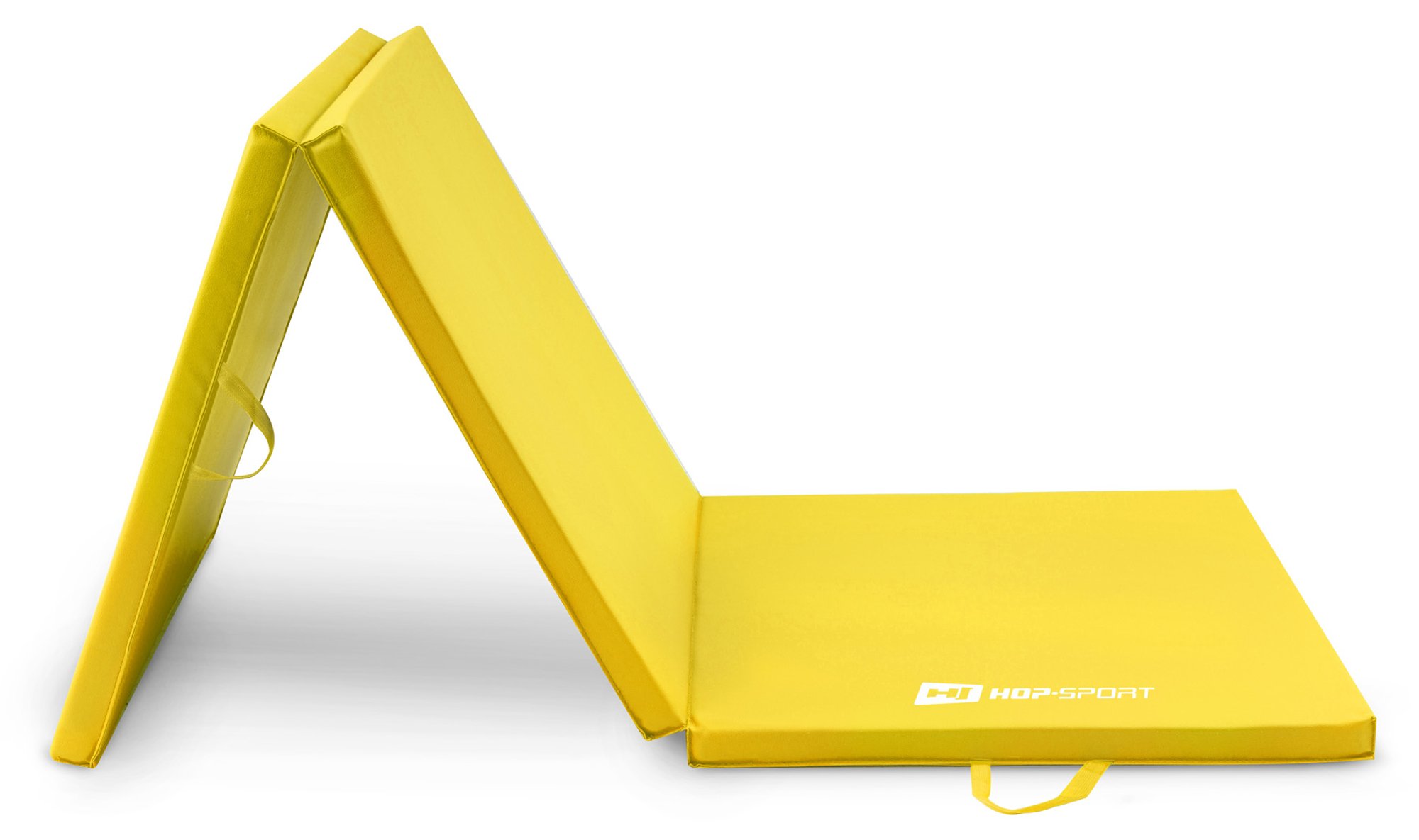Materac gimnastyczny składany twardy 4cm - żółty
