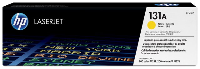 Wyprzedaż Oryginał Zgodny toner HP 131A do Color LaserJet M251/M276 | 1 800 str. | yellow