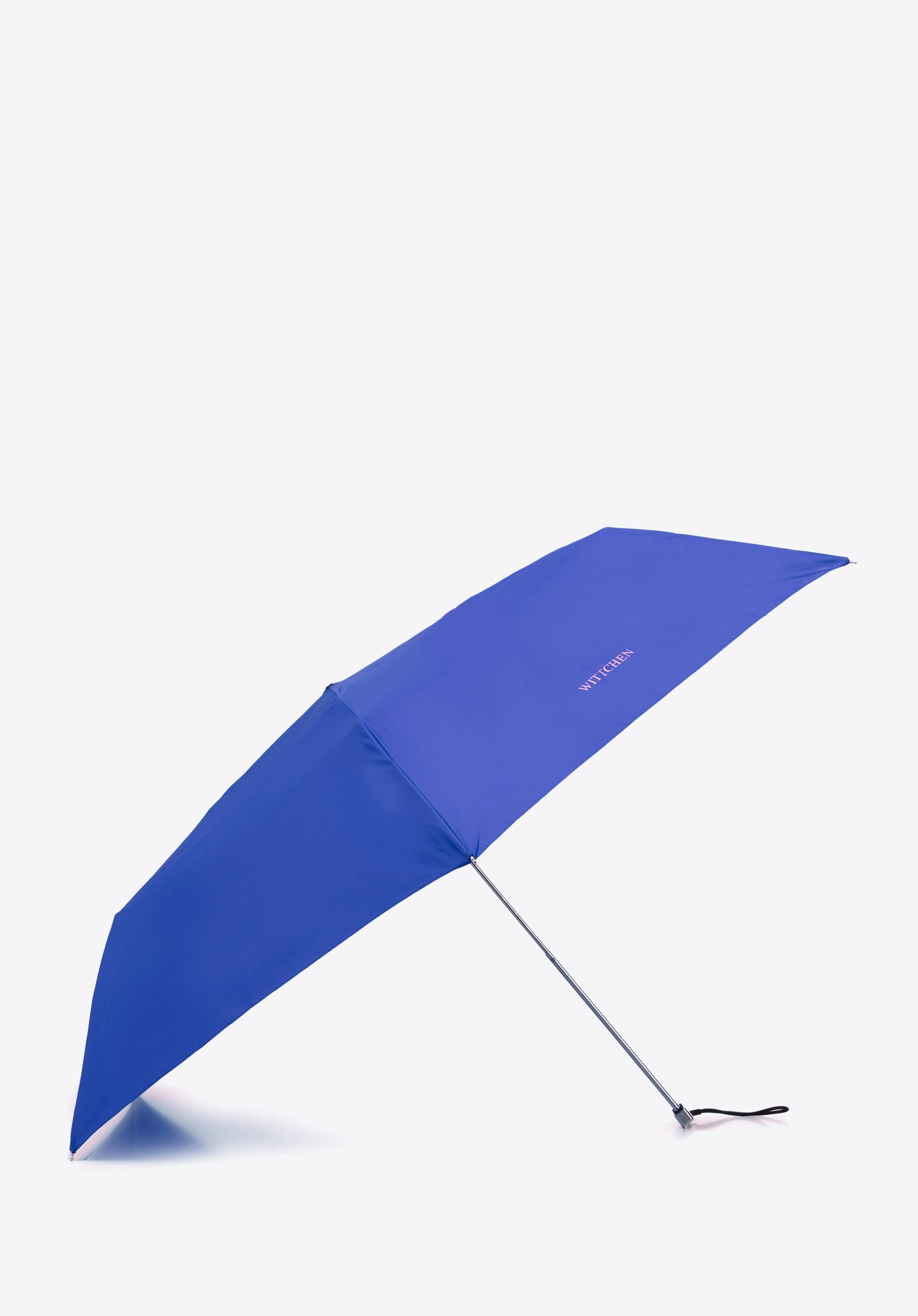 Parasol manualny krótki niebieski