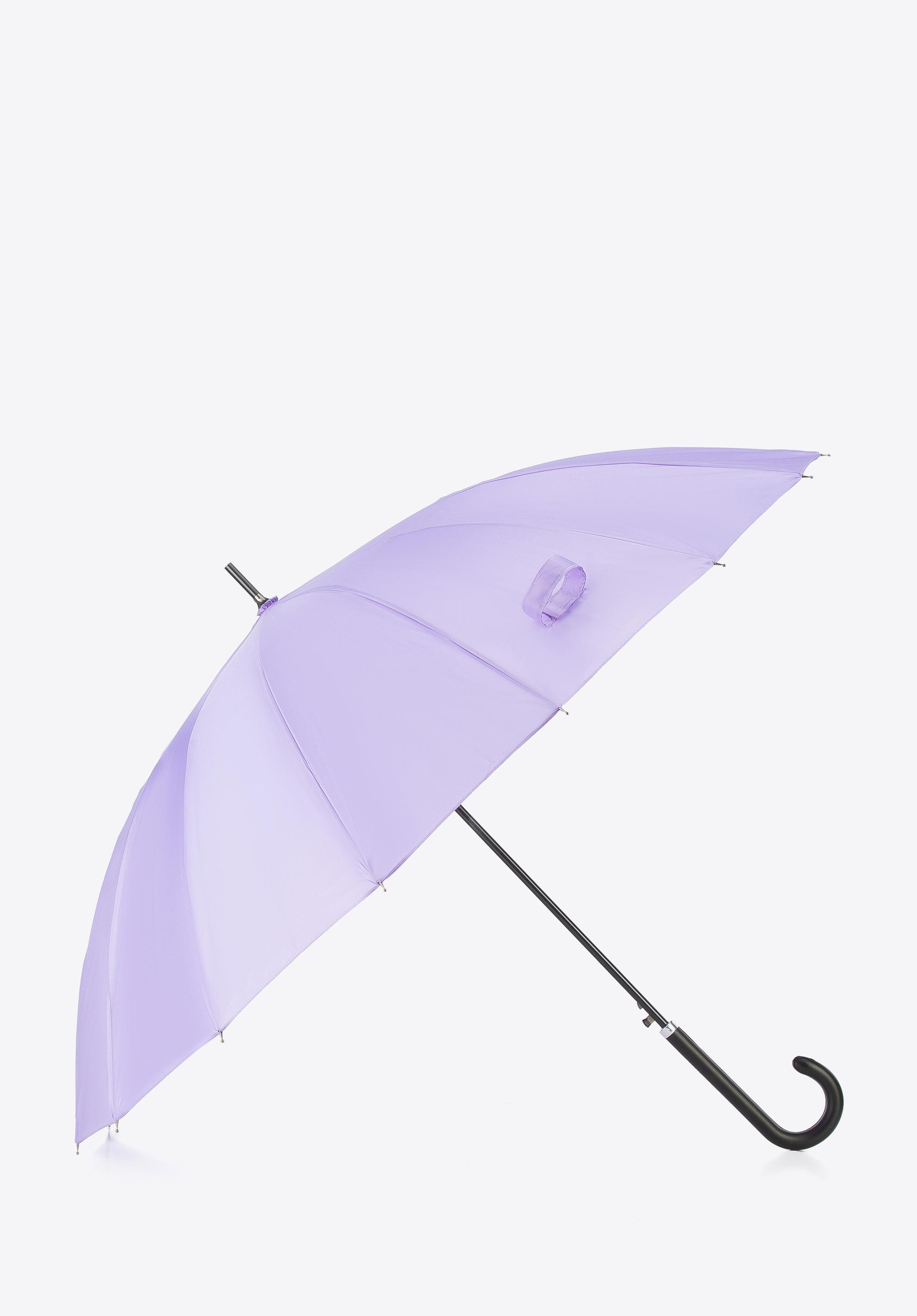 Parasol półautomatyczny szeroki jasny fiolet