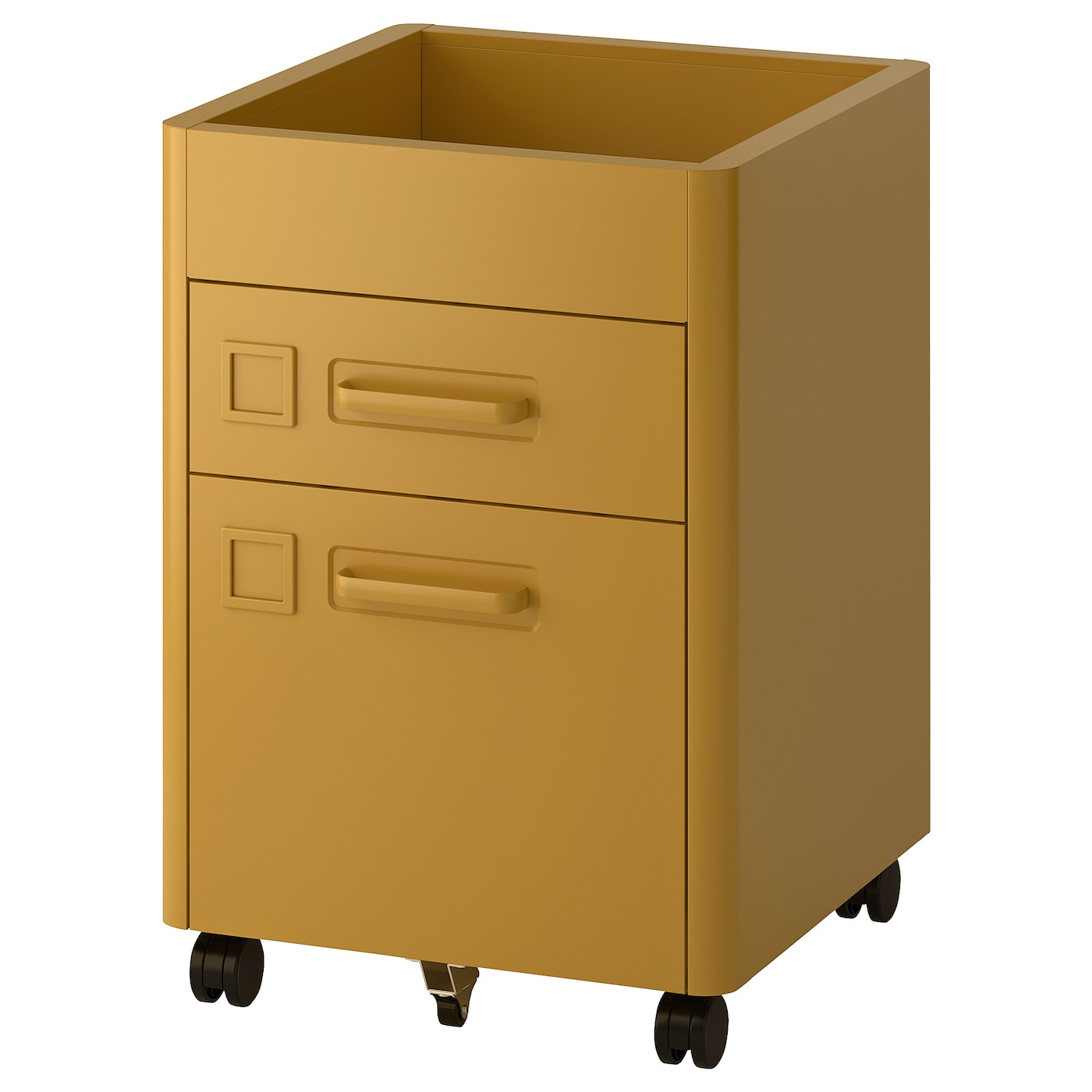 IKEA IDÅSEN komoda na kółkach, złoto-brązowy, 42x61 cm