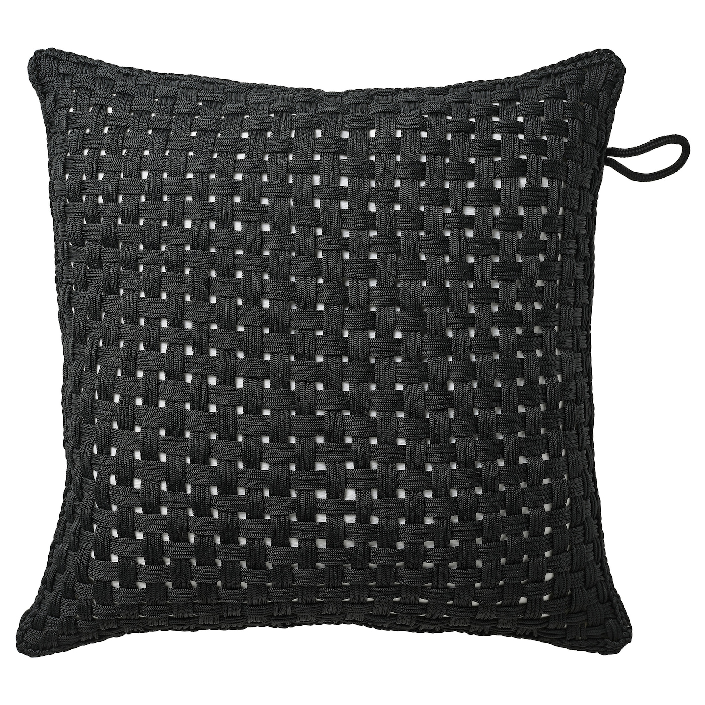 IKEA TOFTÖ poszewka, czarny zewnętrzne/do wnętrz, 50x50 cm
