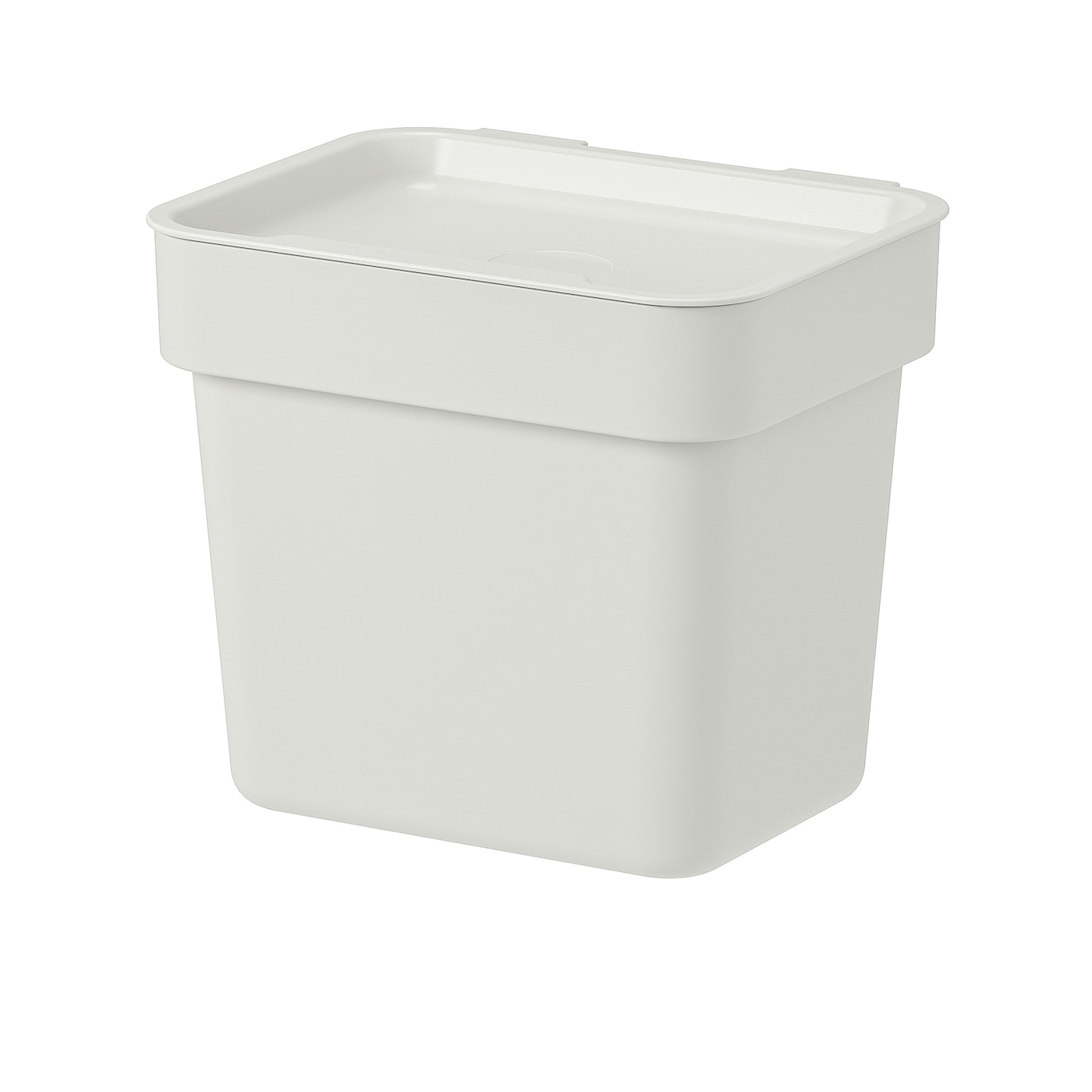 IKEA HÅLLBAR kosz z pokrywką, jasnoszary, 3 l