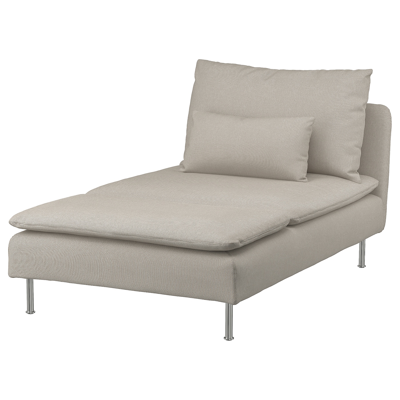 IKEA SÖDERHAMN szezlong, Fridtuna jasnobeżowy, Szerokość: 93 cm
