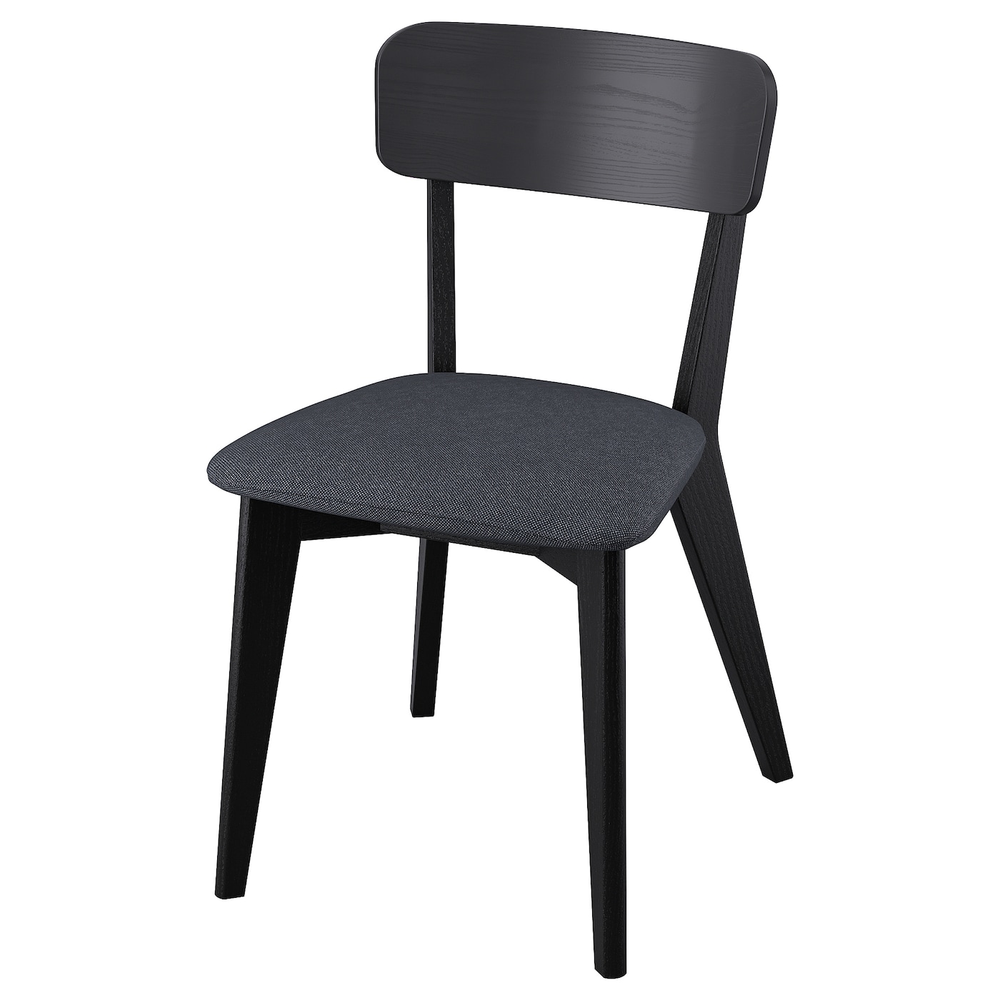 IKEA LISABO krzesło, czarny/Tallmyra czarny/szary, Głębokość: 51 cm