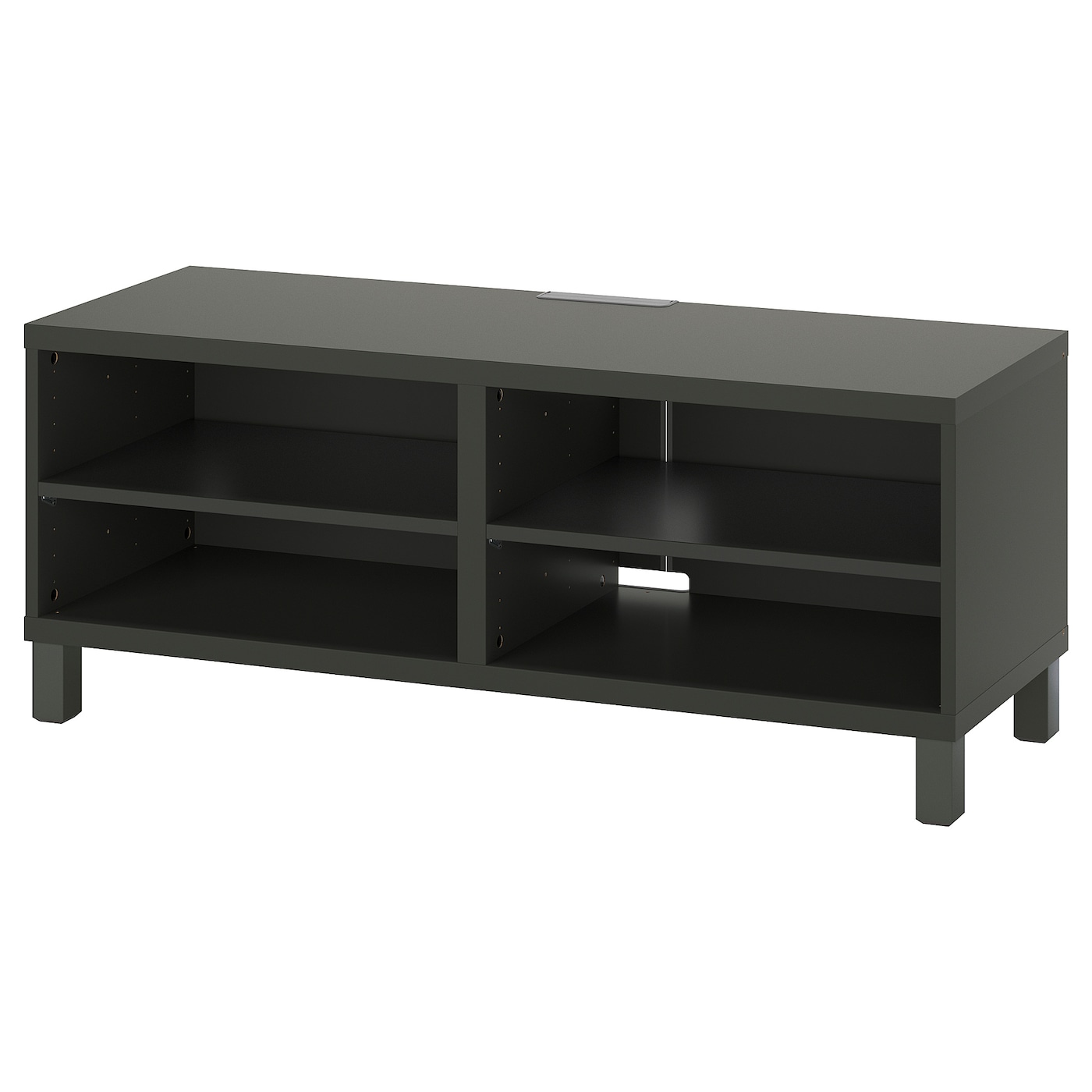 IKEA BESTÅ szafka pod TV, ciemnoszary, 120x40x48 cm