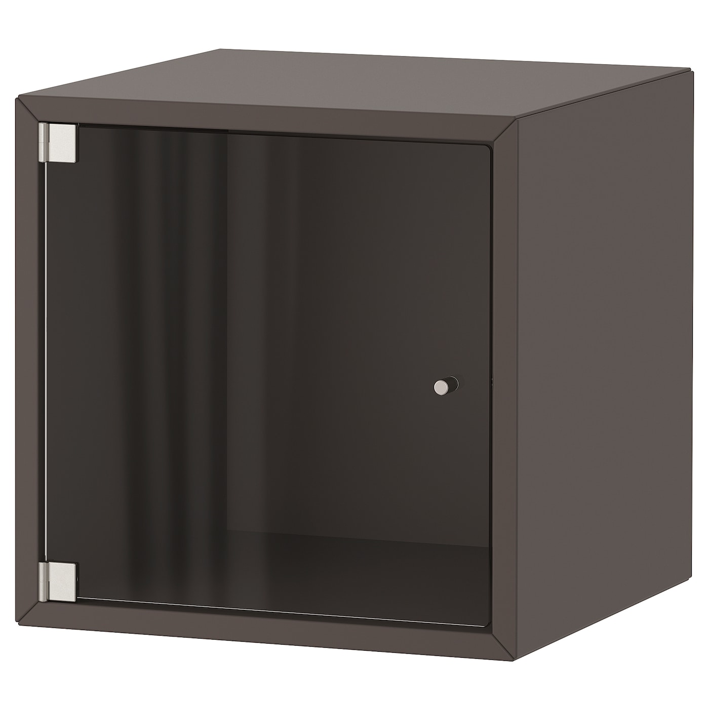 IKEA EKET szafka śc/szkl drzwi, ciemnoszary, 35x35x35 cm