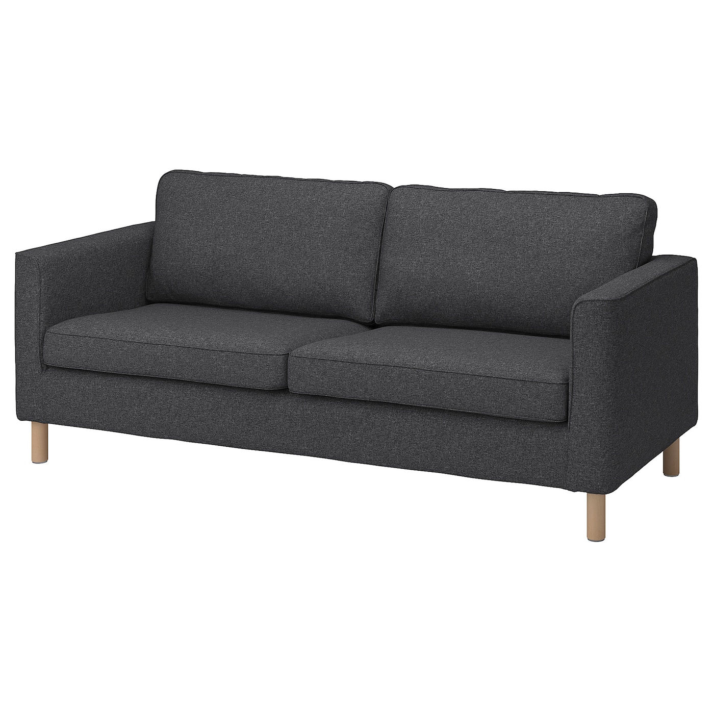 IKEA PÄRUP sofa 3-osobowa, Gunnared ciemnoszary, Wysokość podłokietnika: 69 cm