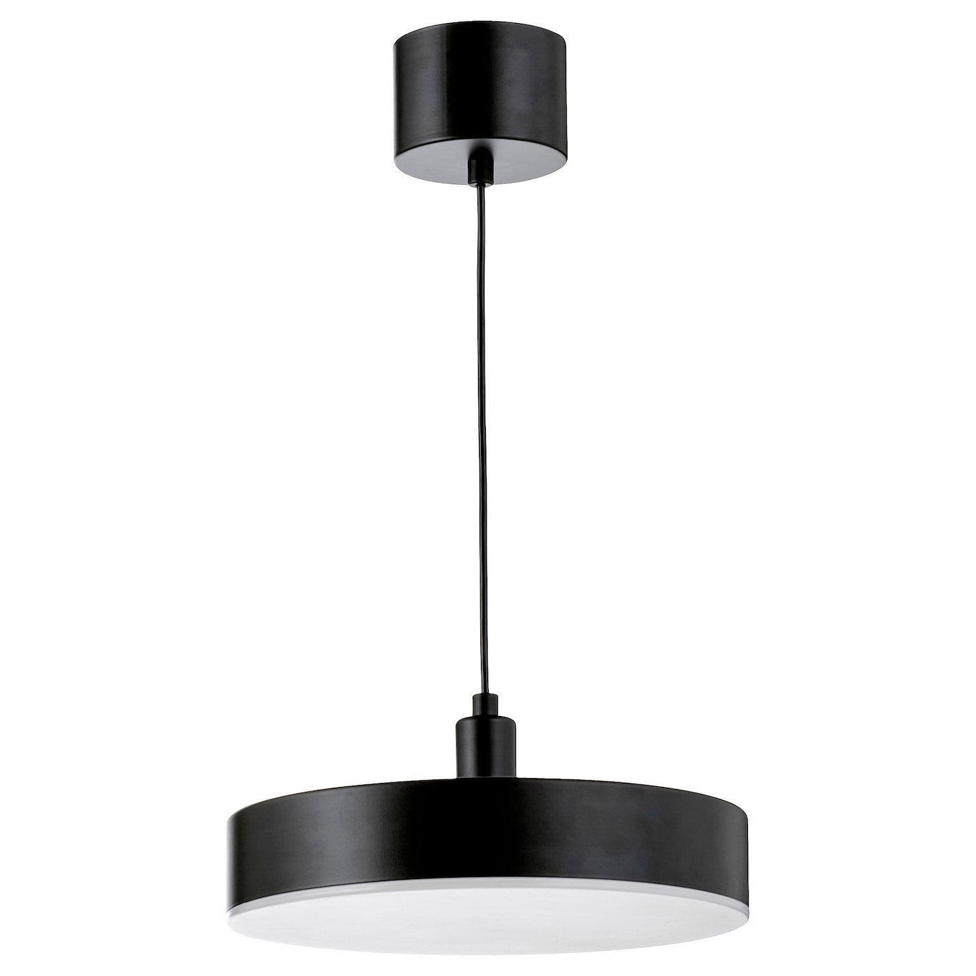 IKEA NYMÅNE lampa wisząca LED, bezprzewodowy przyciemniany białe spektrum/antracyt, 38 cm