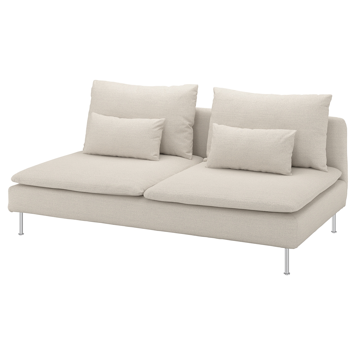 IKEA SÖDERHAMN sekcja 3-osobowa, Gunnared beżowy, Szerokość: 186 cm