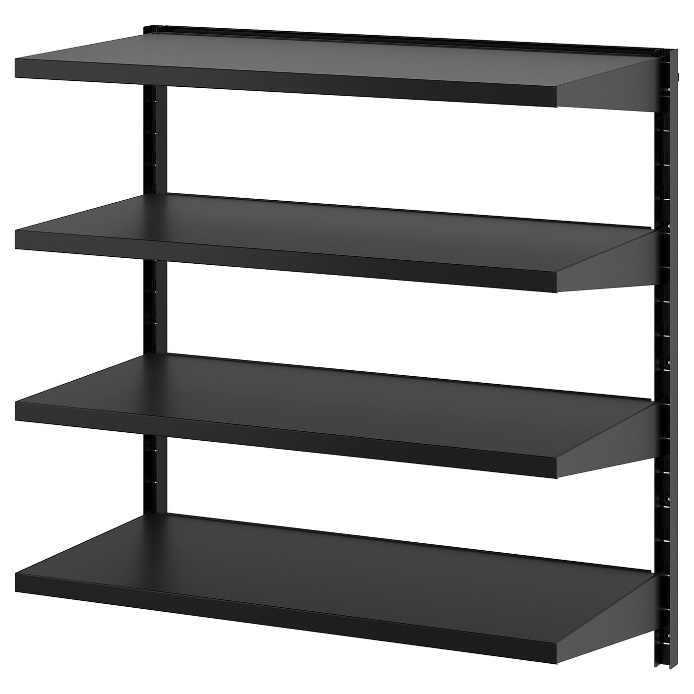 IKEA BROR półka ścienna kombinacja, czarny, 88x45x90 cm