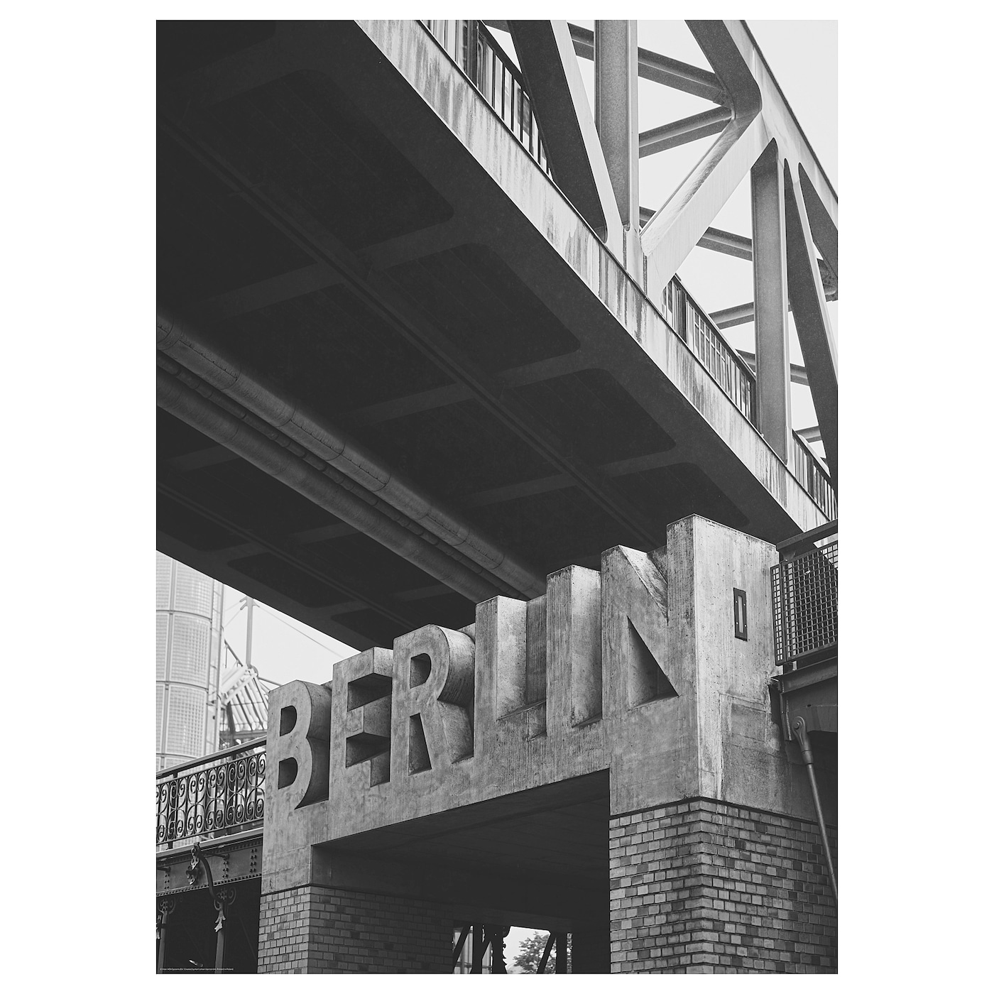 IKEA BILD Plakat, beton, Berlin, 50x70 cm