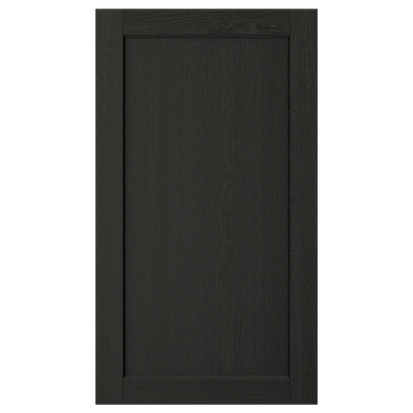 IKEA LERHYTTAN front do zmywarki, bejcowane na czarno, 45x80 cm