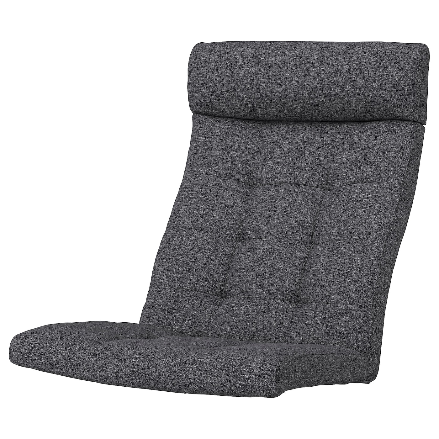 IKEA POÄNG poduszka fotela, Gunnared ciemnoszary, Długość: 137 cm