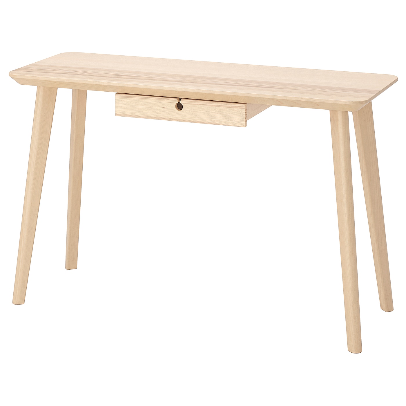 IKEA LISABO biurko, okleina jesionowa, 118x45 cm